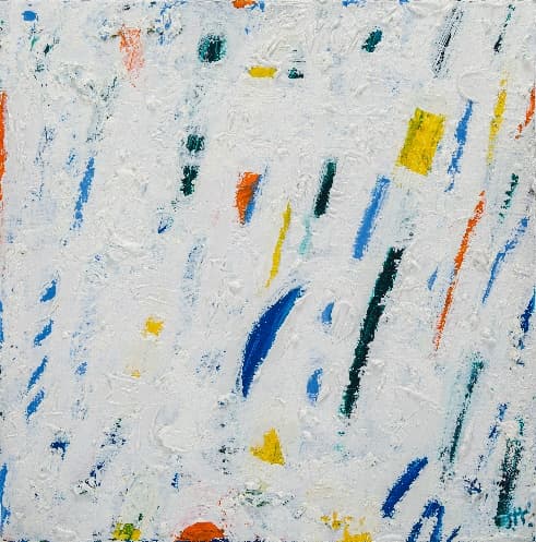 Draw without drawing 135, 2022, oil bar, oil pastel and oil color on canvas